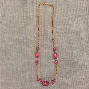🥳 Rustic necklace with pink beads 🥳